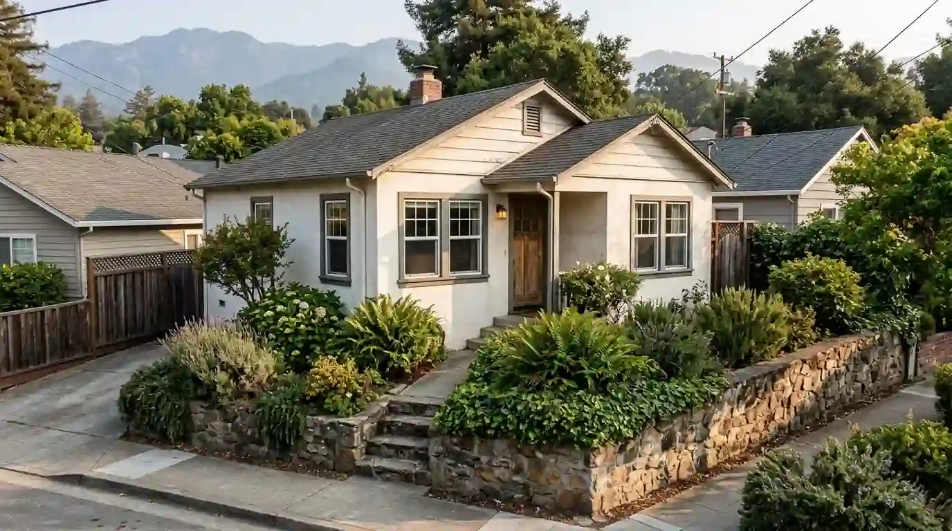 Older cottage housing in Mountain View