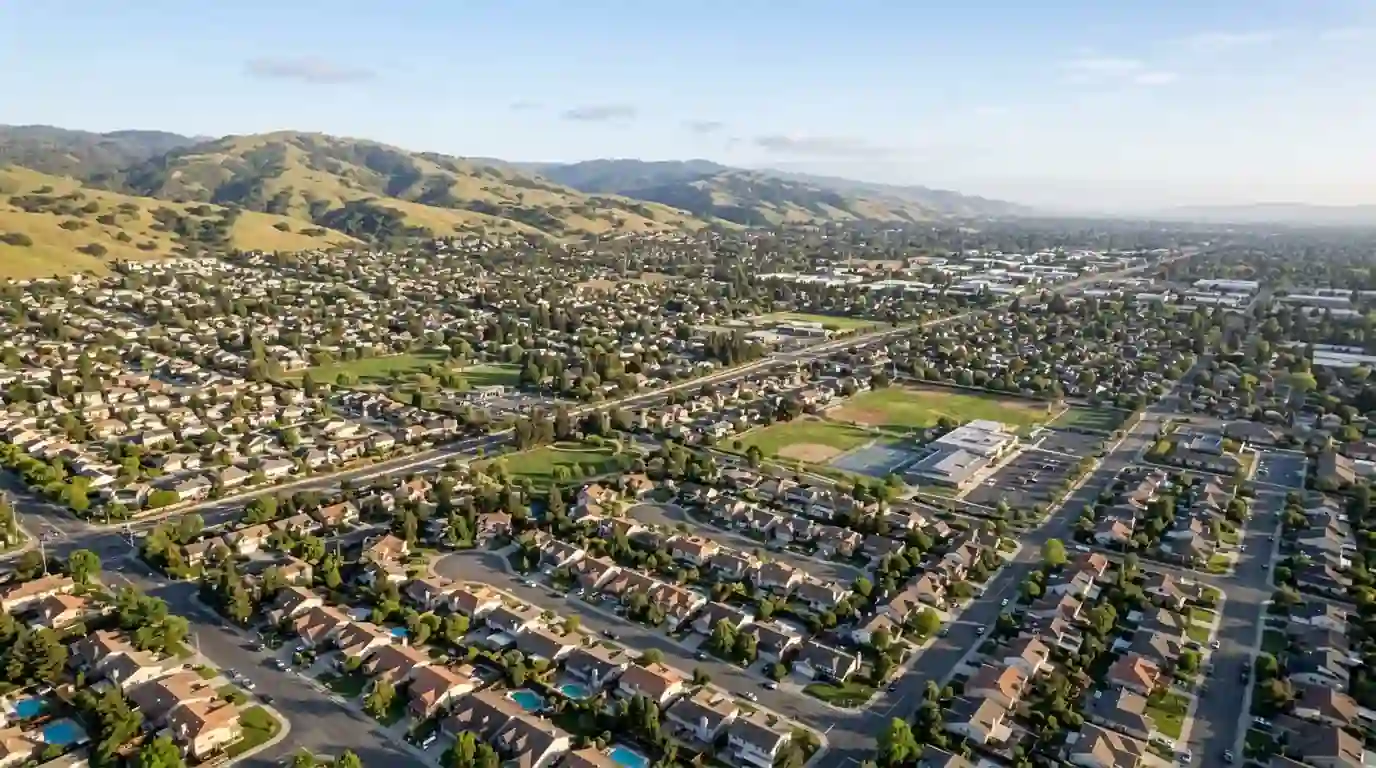 Santa Clara County neighborhoods and foothills