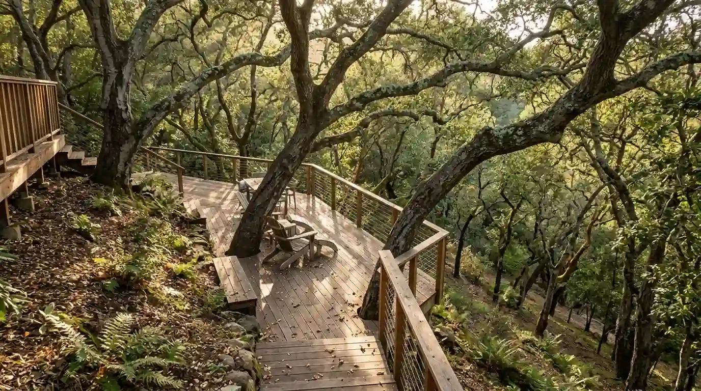 Wooded hillside property in Los Gatos