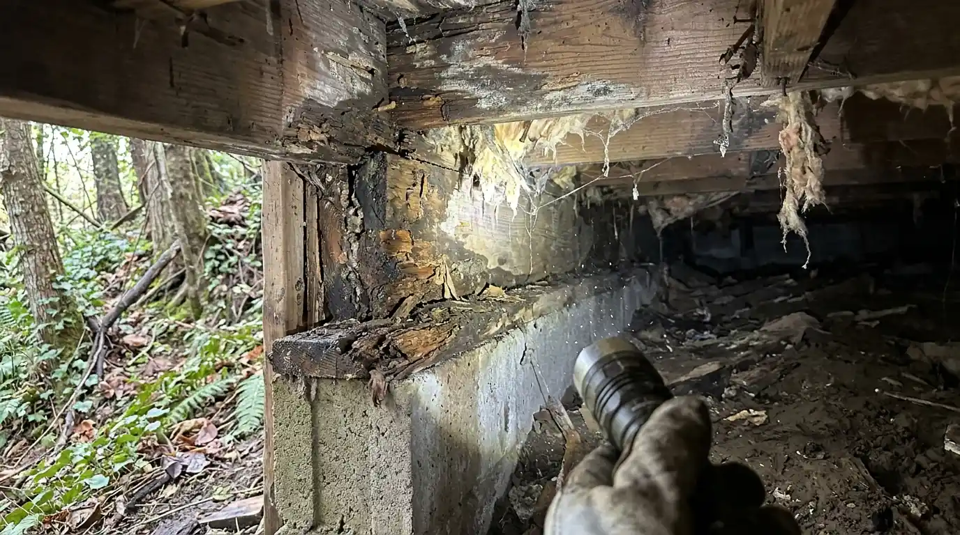 Damp framing inspection in Santa Cruz County