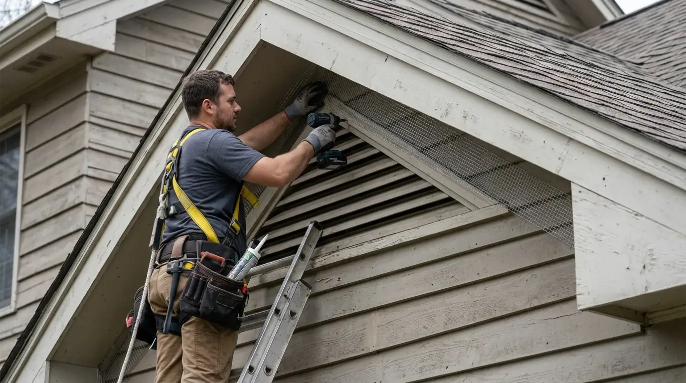 Roofline gaps sealed after bat exclusion in San Jose