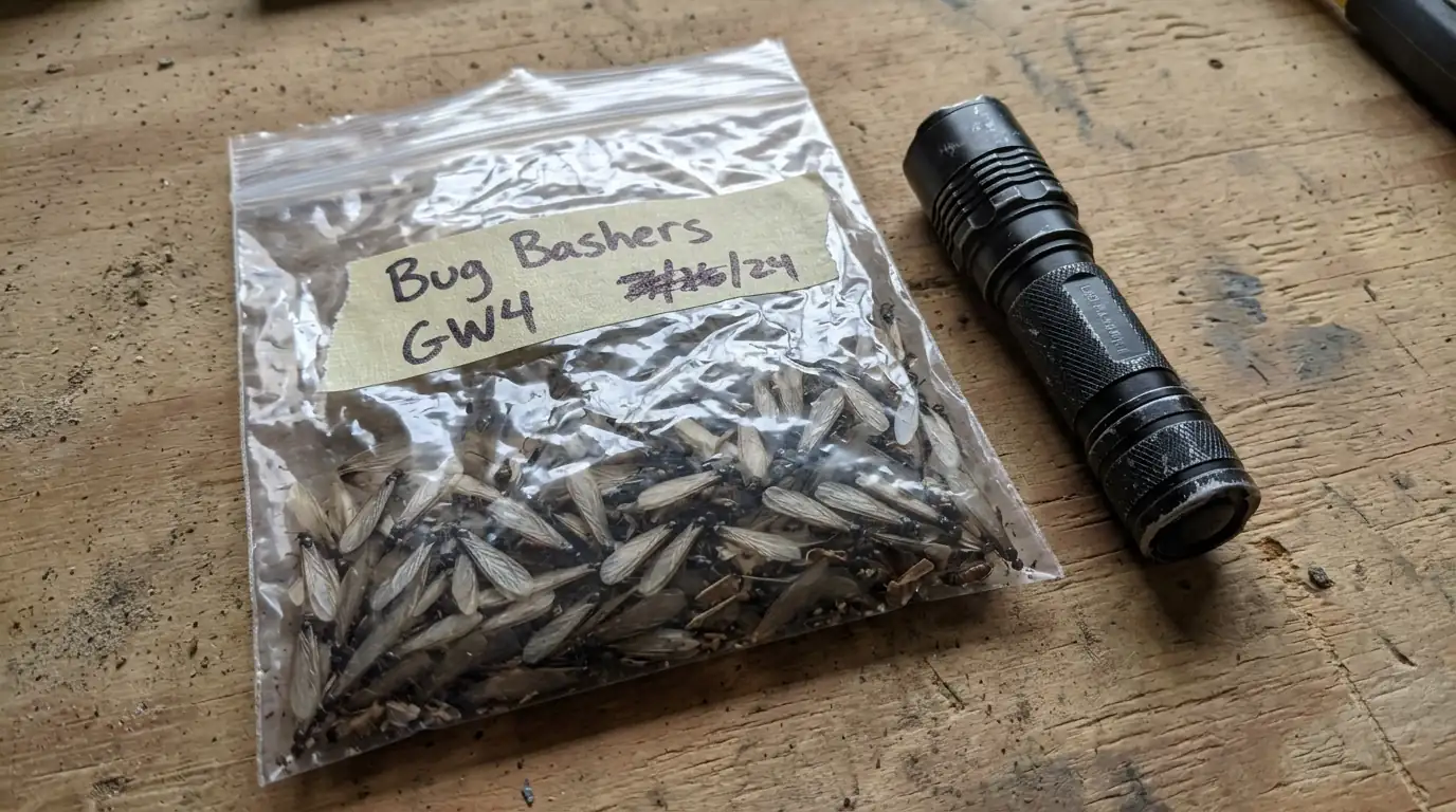Swarmers collected for identification in San Jose