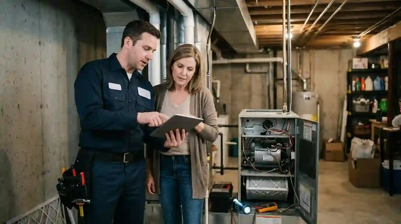 Explaining inspection findings to a San Jose homeowner