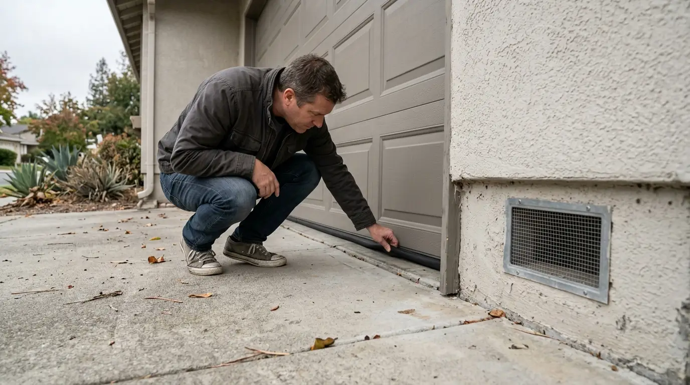 Autumn pest-proofing checks at a San Jose home