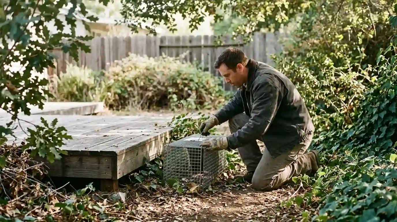 Wildlife Control work by a Bug Bashers technician in San Jose